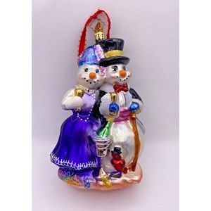 Christopher Radko Christmas Ornament Happy Snow Year Used